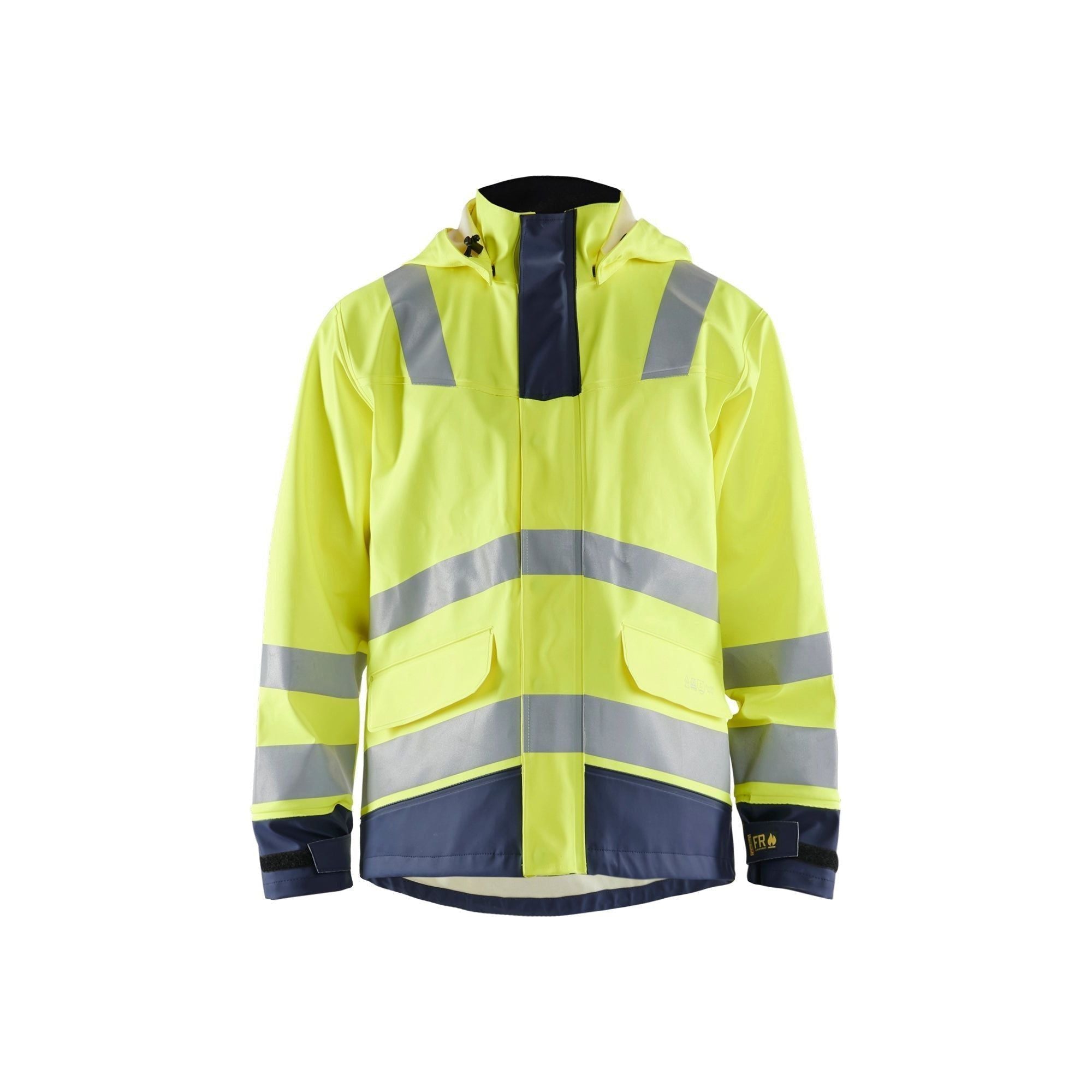 BlÅklder 4313 High Vis Brandhæmmende Regnjakke Level Herre - BlÅklÄder Regntøj  - 7330509783719