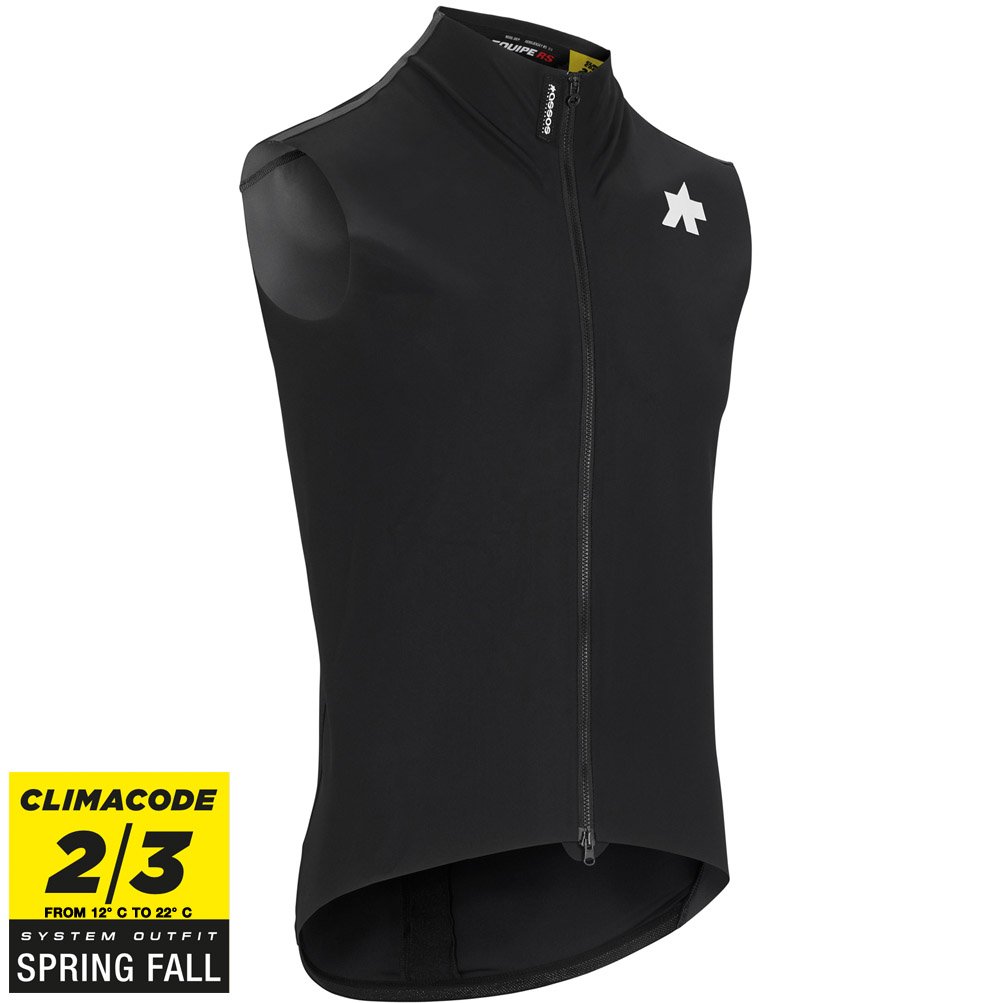 Sort Assos Jakke Equipe Equipe Spring Fall Aero Vest - Assos Regntøj  - 2220000163682