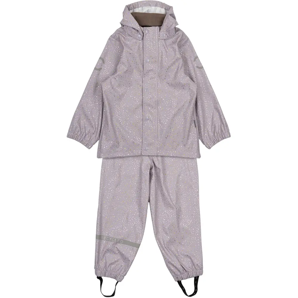 Lilla Regntøj Glimmer Sæt Lavender - Mikk-line Regntøj  - 5715073491796