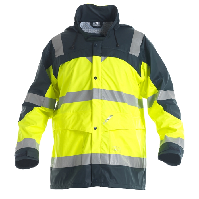 Engel 20471 Regnjakke Gul Marine 2xl - Fe-engel Regntøj  - 5702825954012