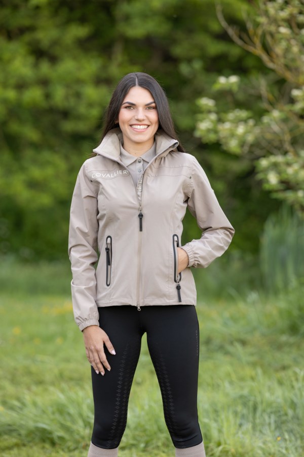 BEIGE Covalliero Regnjakke Str - Regntøj  - 4018653312735