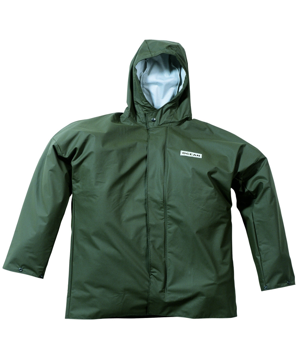 Grøn Ocean Comfort Heavy Regnjakke 220 - Ocean Regntøj  - 5705332013937
