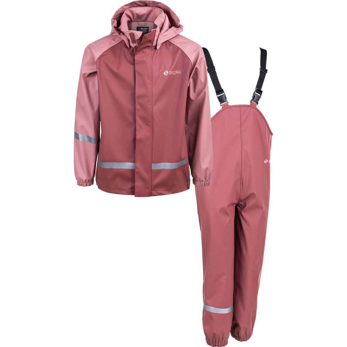 Pink Zigzag Gilbo Regnsæt Børn - Zigzag Regntøj
