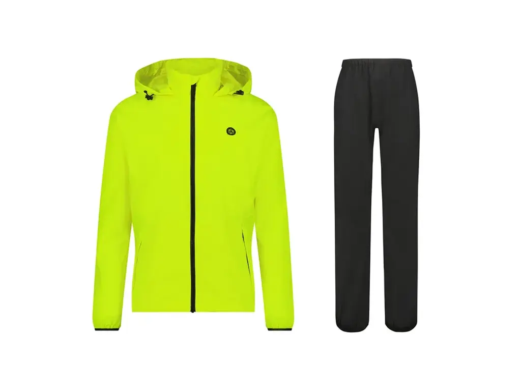 Gul Agu Essential Rain Suit Regnsæt Neon Yellow - Agu Regntøj  - 8717565710092
