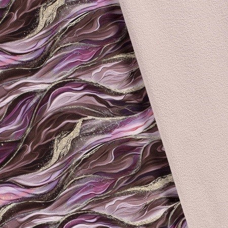 Rosa Softshell Abstrakt Digitalprint Lilla Gammel - Regntøj