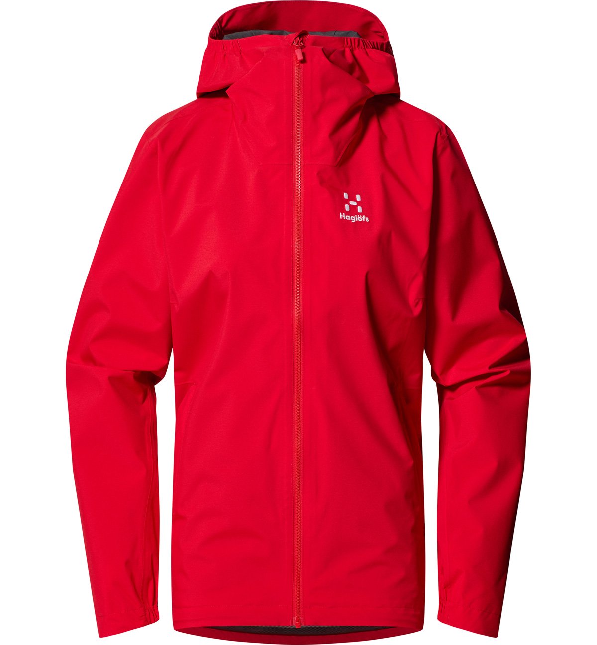Haglfs Korp Proof Regnjakke Dame Bright Red - Haglöfs Regntøj