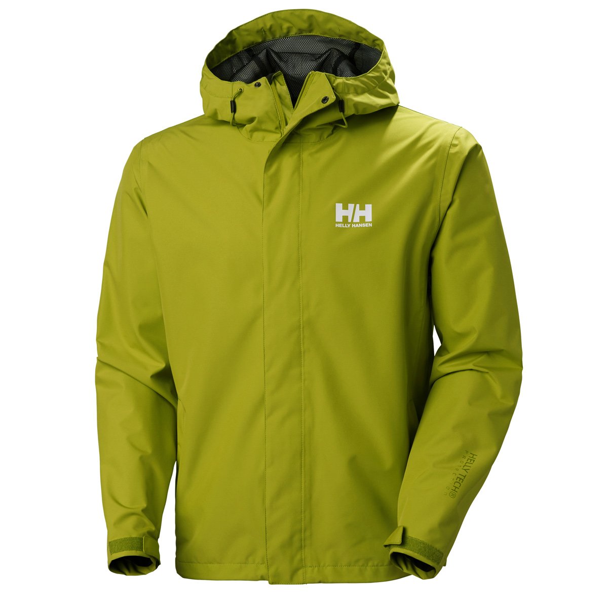 Grøn Helly Hansen Seven Regnjakke Herre Olive Green - Helly Hansen Regntøj
