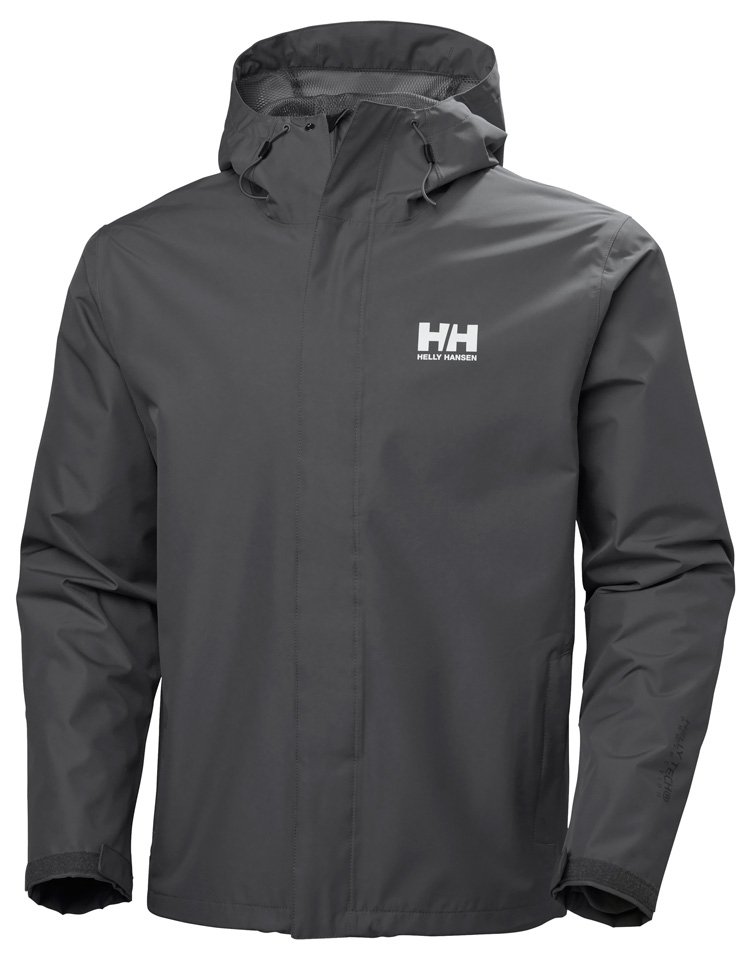 Helly Hansen Seven Regnjakke Herre Grå - Helly Hansen Regntøj