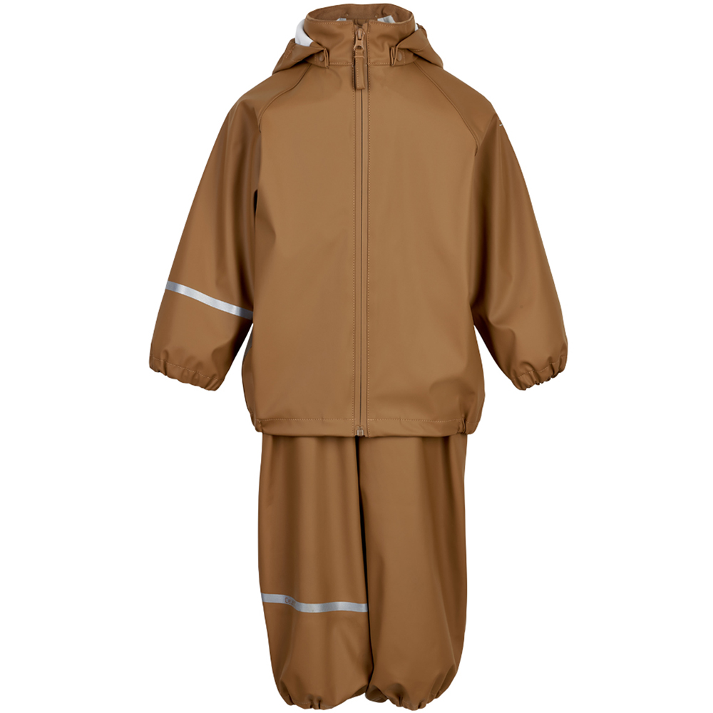 Brun Rubber Recycled Regntøj 140 - Celavi Regntøj  - 5714625169510