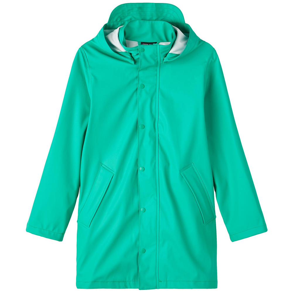 Grøn Dry Regnjakke 122 - Name It Regntøj  - 5715365754479