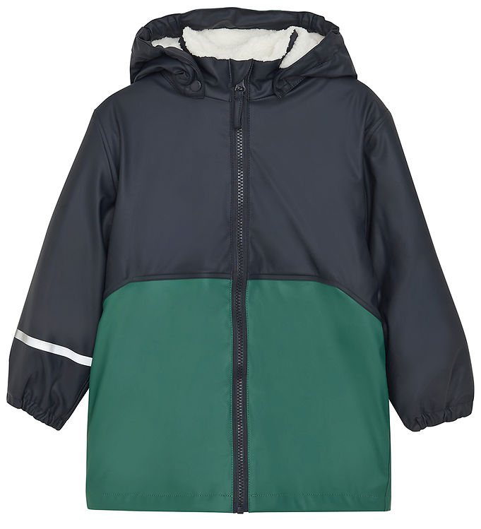 Grøn Celavi Regnjakke Fleece Navy - Celavi Regntøj  - 5714999523598