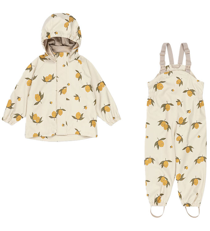 Beige/Gul Konges Sløjd Regntøj Seler Palme Sweet Ane - Konges Sløjd Regntøj  - 5715681008010