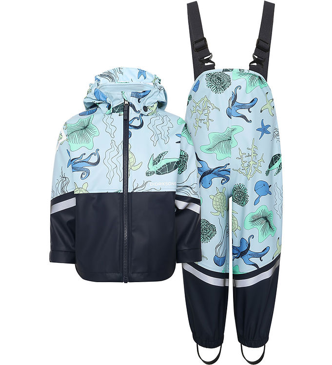 Blå Didriksons Regntøj Seler Waterman Ocean Multi Blue - Didriksons Regntøj  - 7333371354971