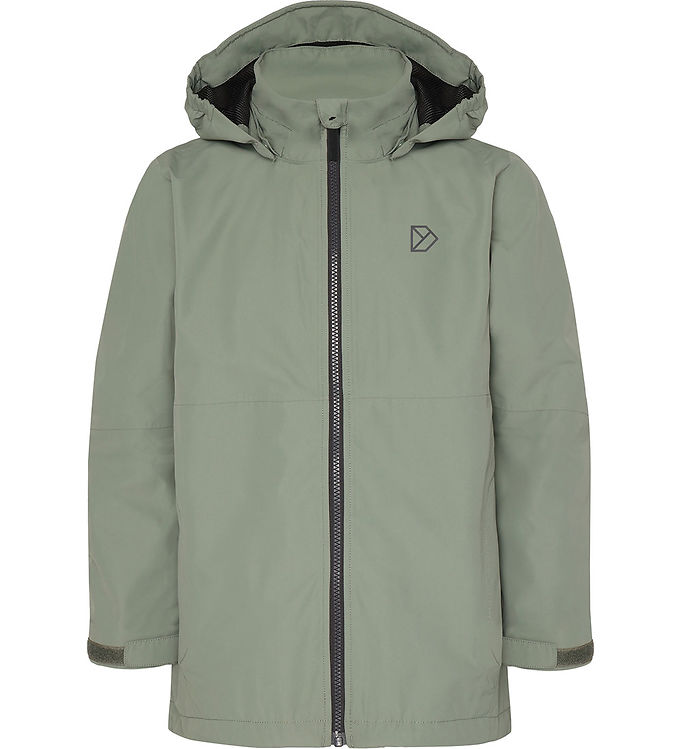 Grøn Didriksons Regnjakke Piko Light Moss - Didriksons Regntøj  - 7333371355718