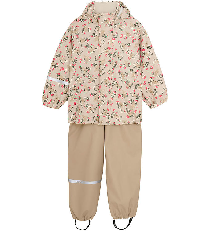 Beige Celavi Regntøj Seler Perfectly Pale Print - Celavi Regntøj  - 5713438188442