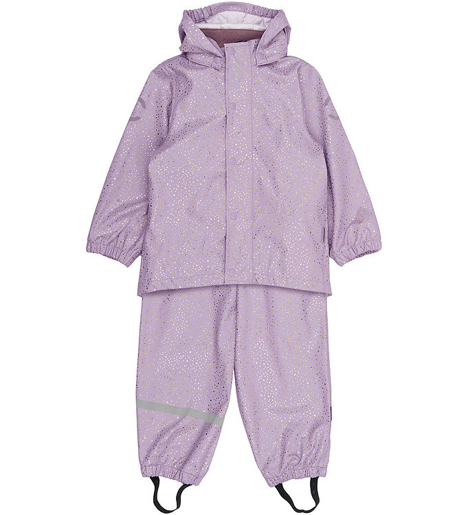 Lilla Mikk Line Regntøj Seler Lavender Aura Guldprikker - Mikk-line Regntøj  - 5715073491741