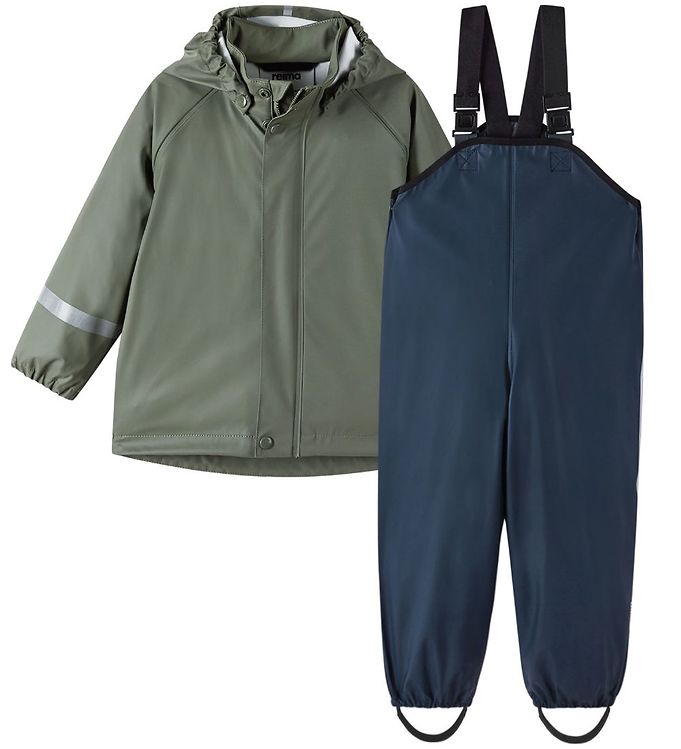 Grøn Reima Regntøj Seler Tihku Greyish Green - Reima Regntøj  - 6438429925576