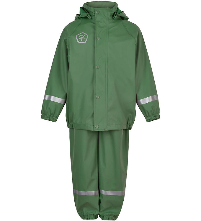 Grøn Color Kids Regntøj Seler Dark Ivy - Color Kids Regntøj  - 5714625629595