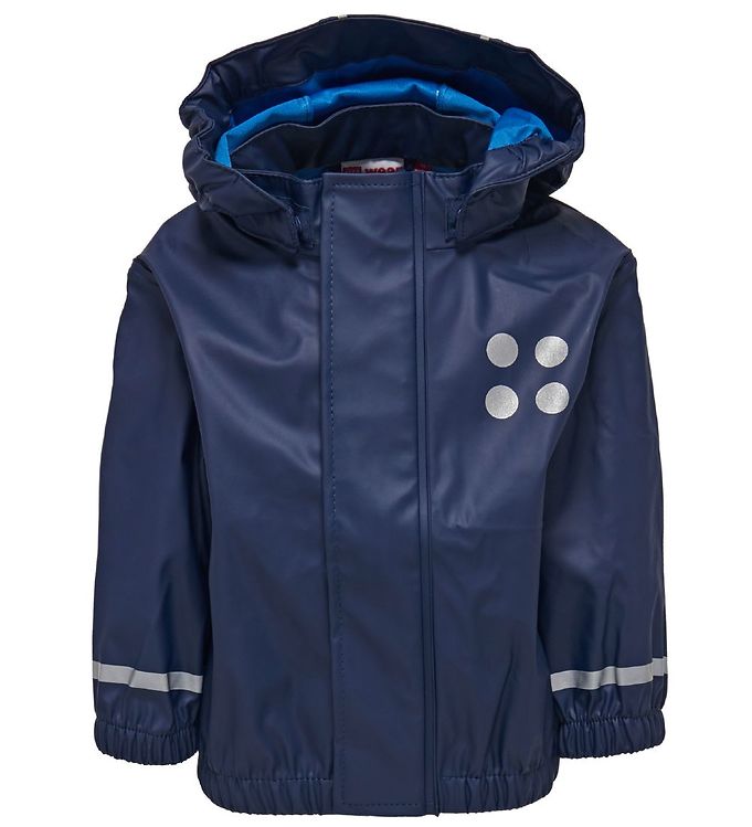 Blå Lego Wear Regnjakke Navy - LegoÂ® Wear Regntøj  - 5700067438437