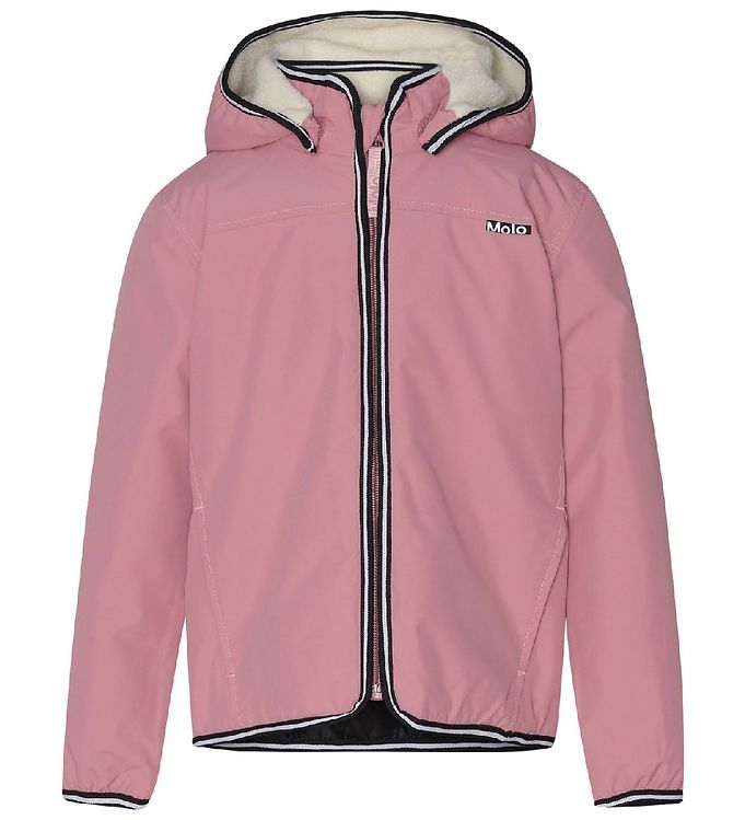 Rosa Molo Regnjakke Vattering Winner Velvet Rose - Molo Regntøj  - 5715084218740