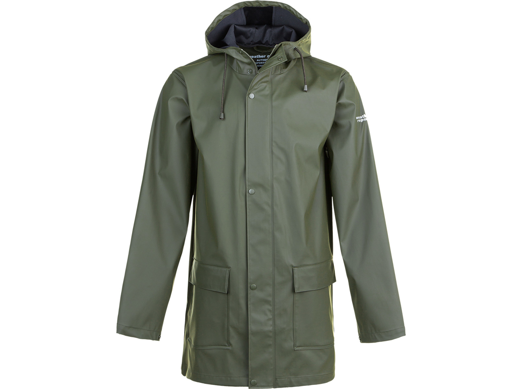 Weather Report Torsten Rain Jacket Regnjakke Forest Night Str - Weather Report Regntøj  - 5715041427017