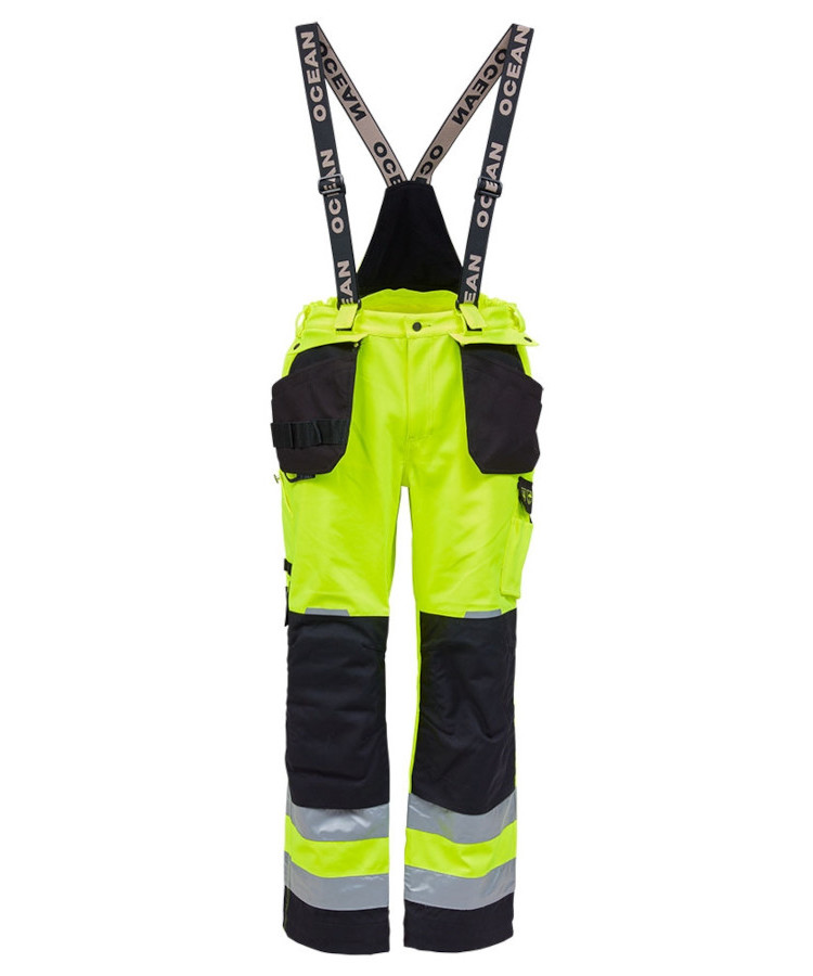 Sort Ocean Åbo Vis Stretch Regnbukser Vis Orange - Ocean Regntøj  - 5705332105557