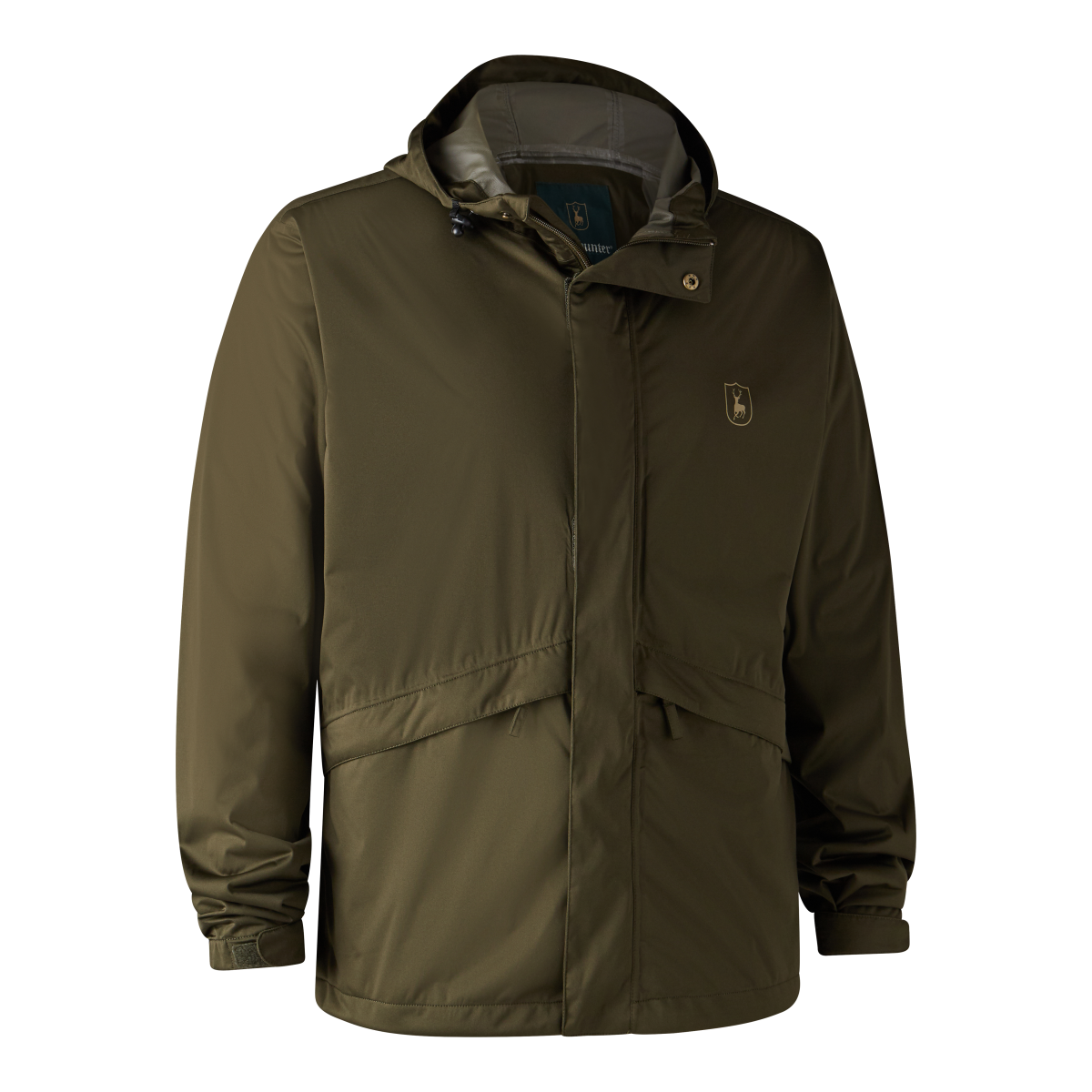 Grøn Deerhunter Thunder Regnjakke Tarmac Green - Deerhunter Regntøj  - 5702827183151
