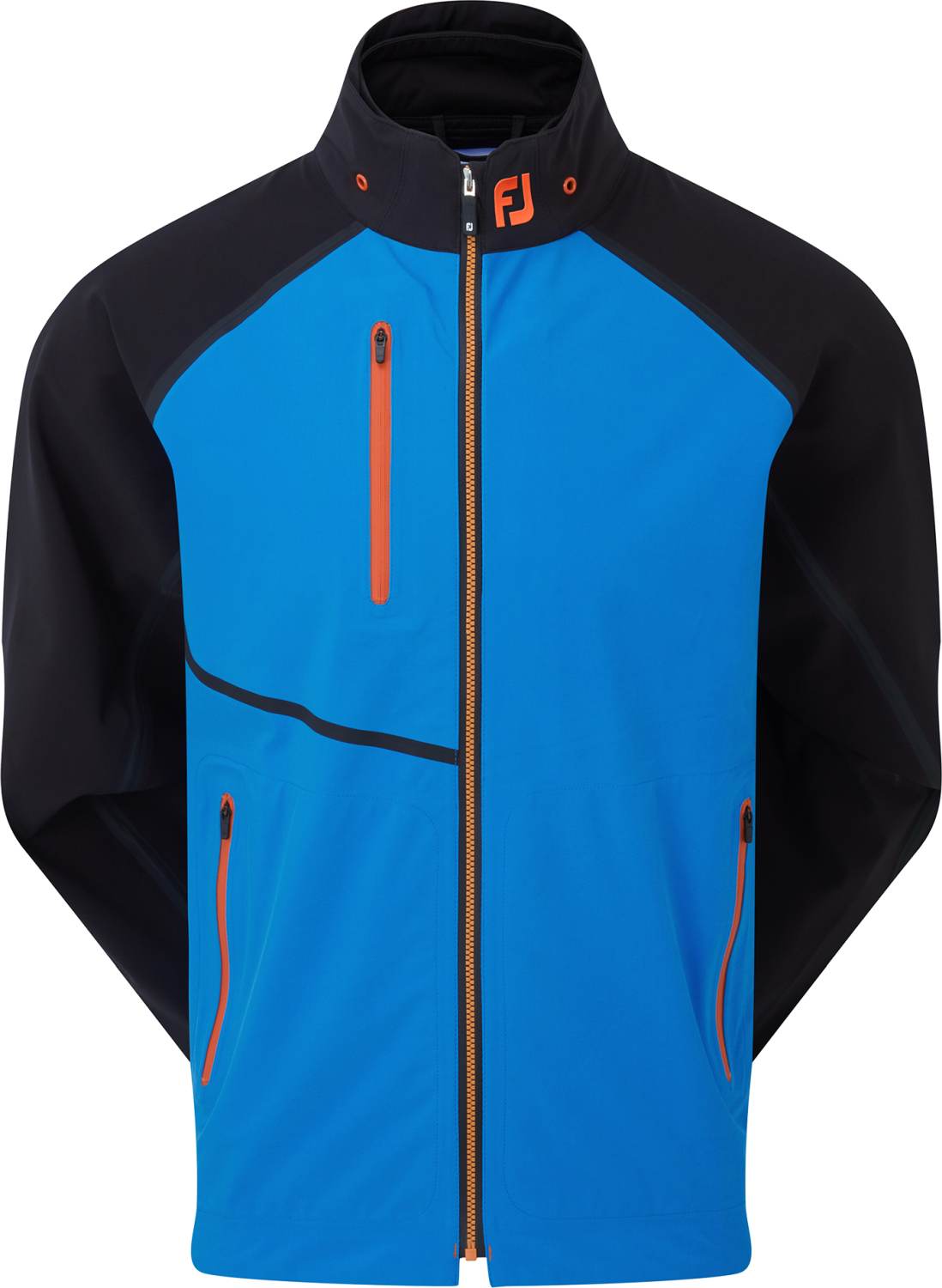 Sph/Blk/Org Footjoy Hydrotour 2023 Herre Regnjakke Sph Blk Org Str - Footjoy Regntøj  - 0084984018466