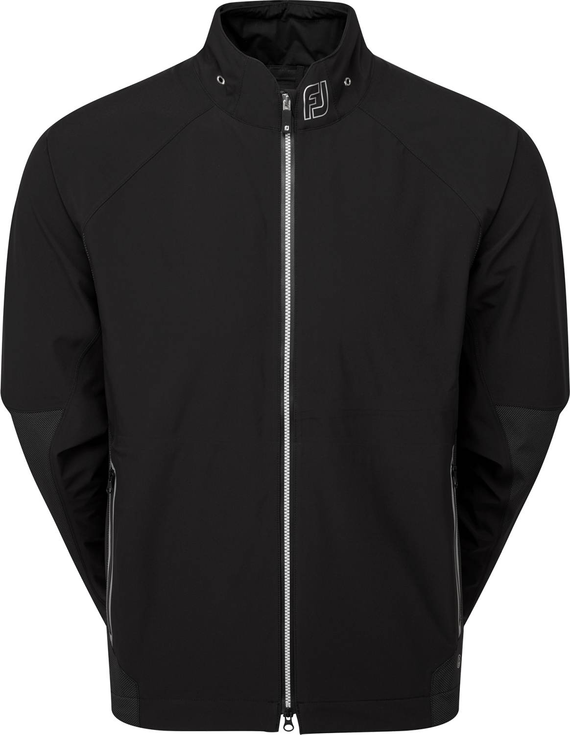 Sort Footjoy Hydrotour 2024 Herre Regnjakke Black Str - Footjoy Regntøj  - 0196665651289