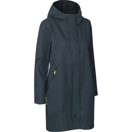 Navy Twill Stretch Dame Regnjakke Med Hætte 0831 Str - Id Identity Regntøj  - 5709245982748