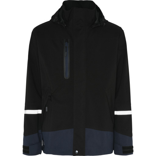 Sort Lyngsøe åndbar Regnjakke Stretch Fox4ws 4057 Marine - Regntøj  - 5708217502625