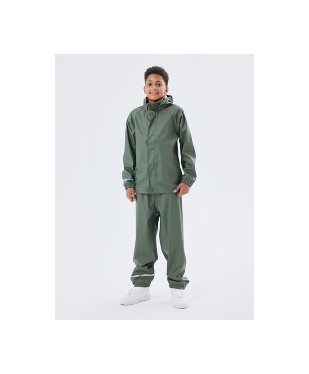 Grøn Name Unisex Regntøj Mørke - Name It Regntøj  - 5714509356500