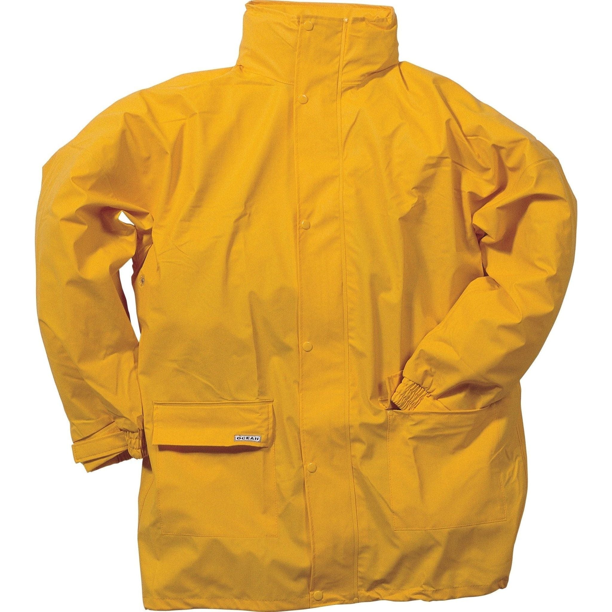 Ocean Comfort Stretch Regnjakke Gul Outlet - Ocean Regntøj  - 5705332024315