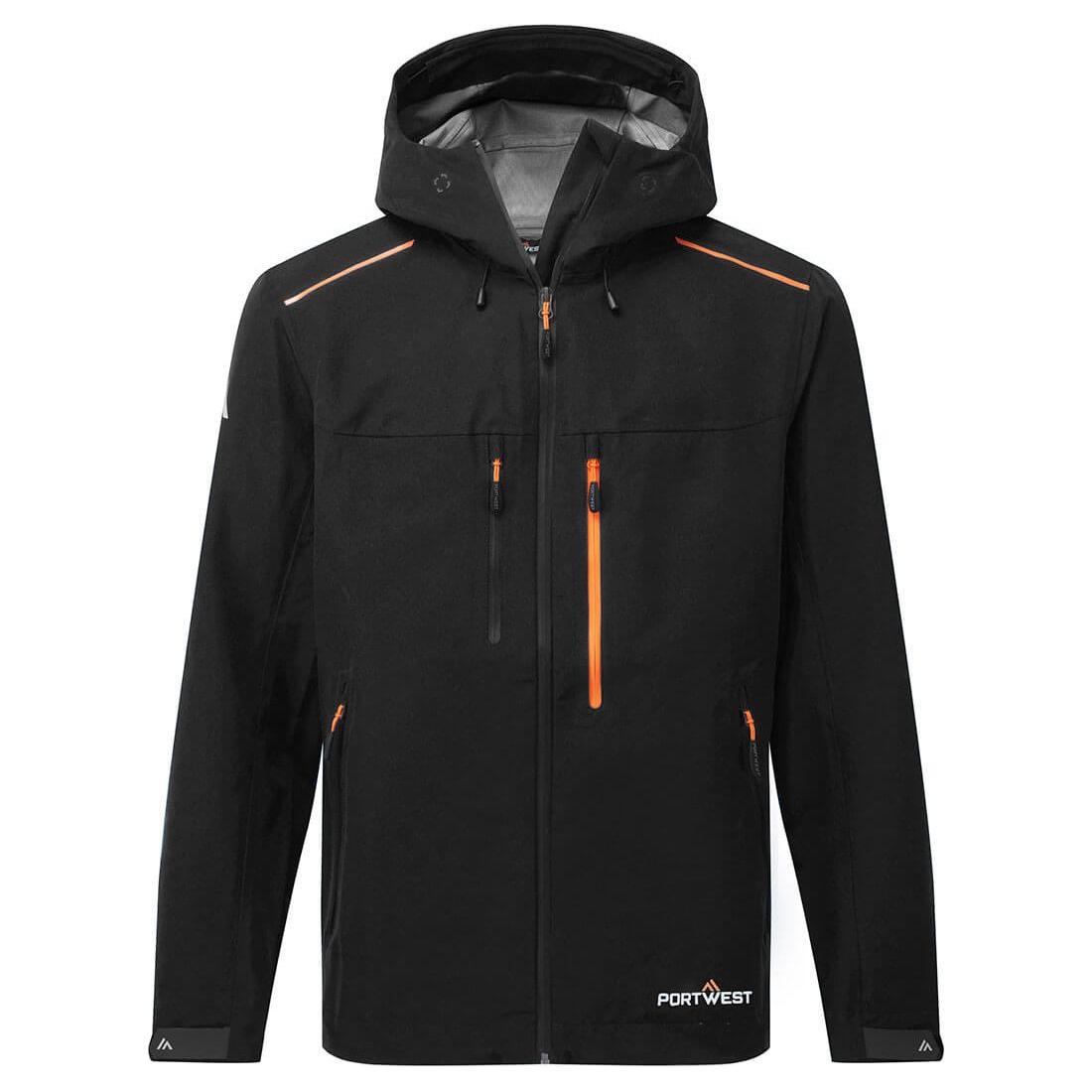 Sort Portwest S385 Skal Regn Jakker - Portwest Regntøj  - 5036108415243