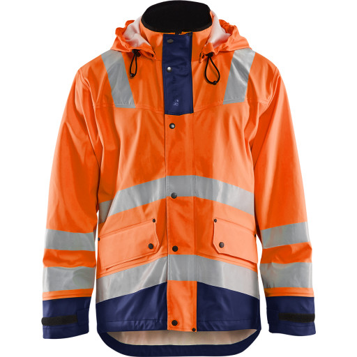 High Vis Orange Regnjakke Level High Vis Ora - Regntøj  - 7330509570586