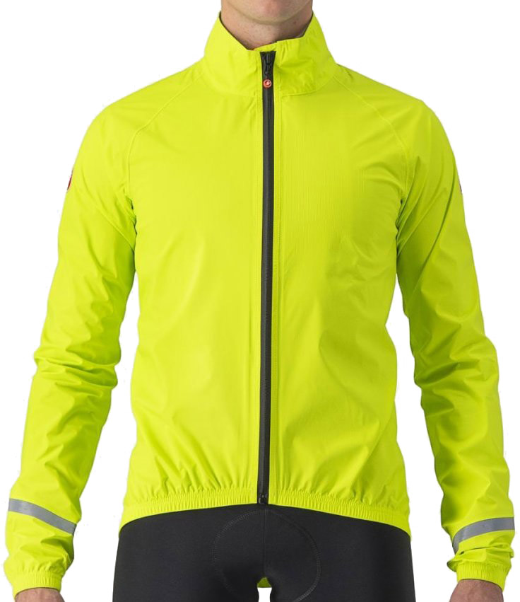 Castelli Emergency Rain Jacket Regnjakke Electric Lime - Castelli Regntøj  - 8050949709832
