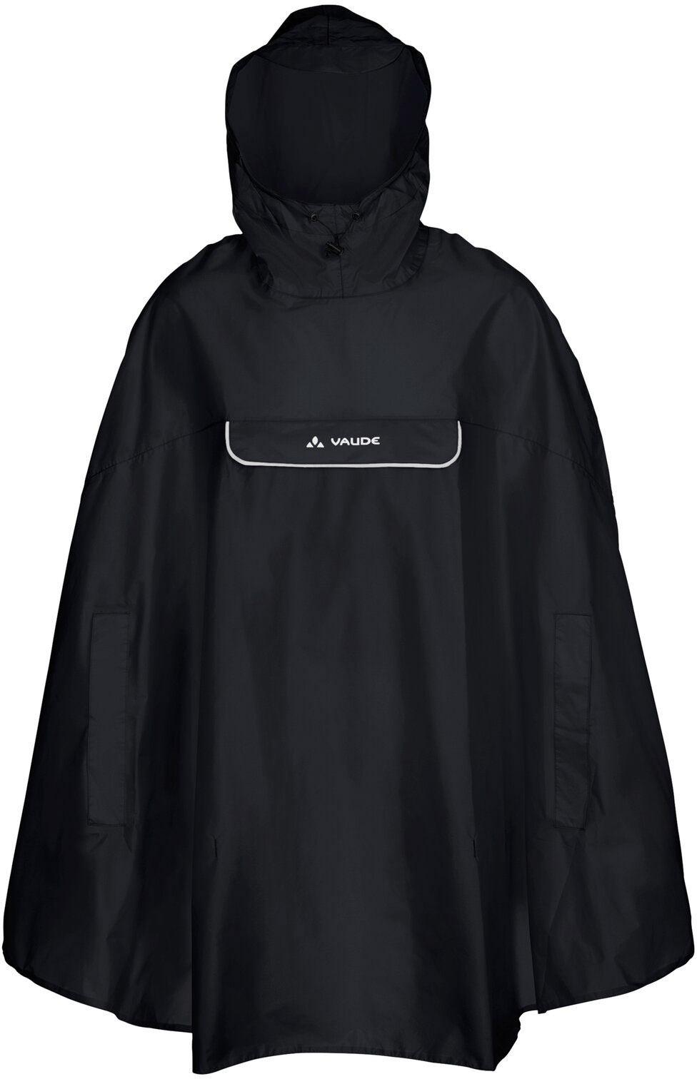 Sort Vaude Valdipino Poncho Black - Vaude Regntøj  - 4062218092662