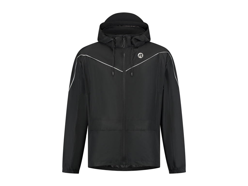 Sort Rogelli Commuter Essential Regnjakke Str - Rogelli Regntøj  - 8720567041101
