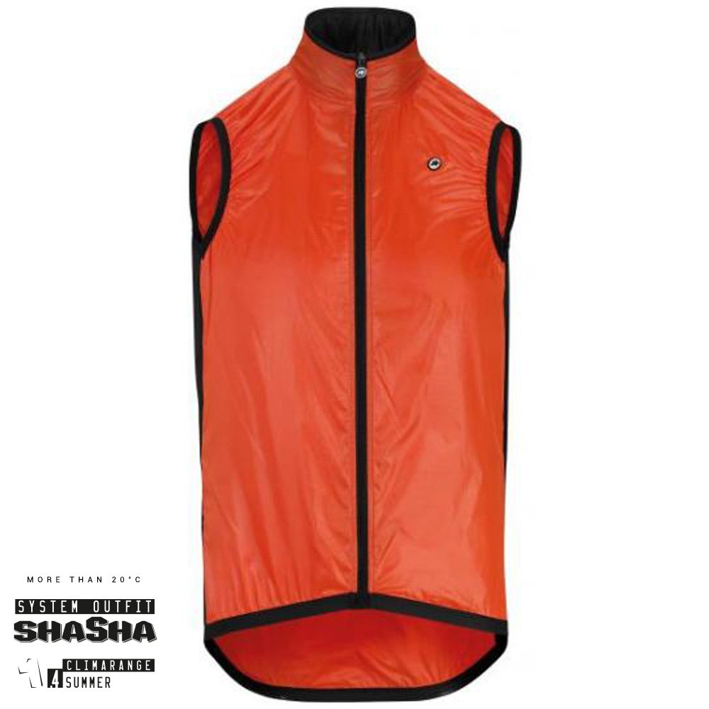 Assos Cykelvest Mille Wind Vest Lollyred - Assos Regntøj  - 2220000120074