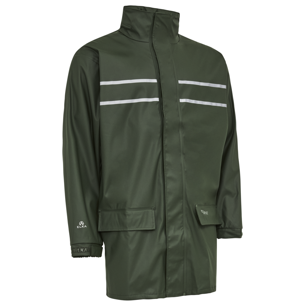 Oliven Elka Dry Zone Unisex Regnjakke - Elka Regntøj  - 5757151091559