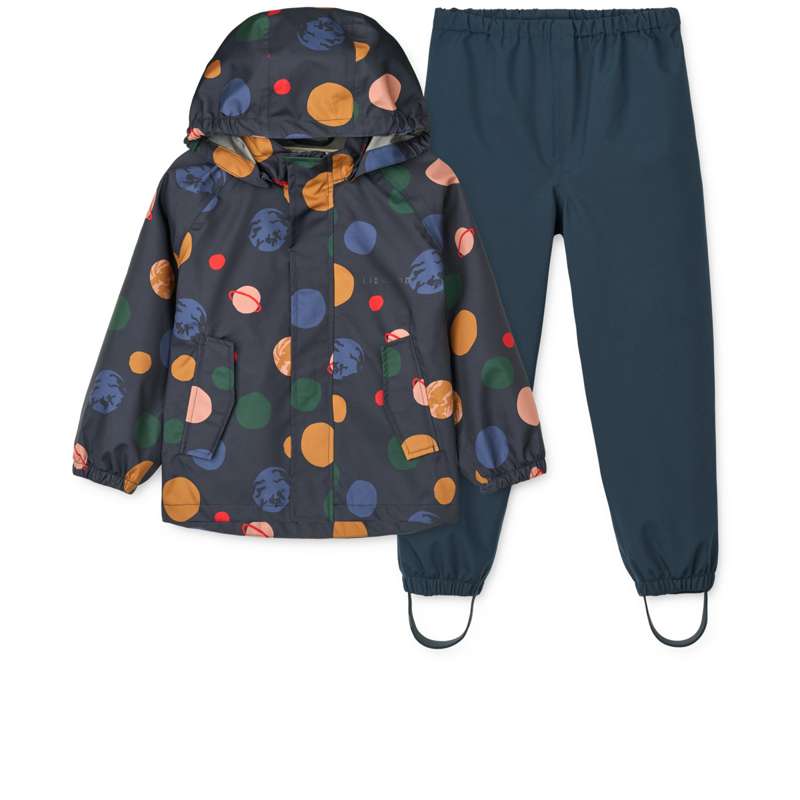 Liewood Pedia Regntøjssæt Universe Classic Navy - Liewood Regntøj  - 5715493475475