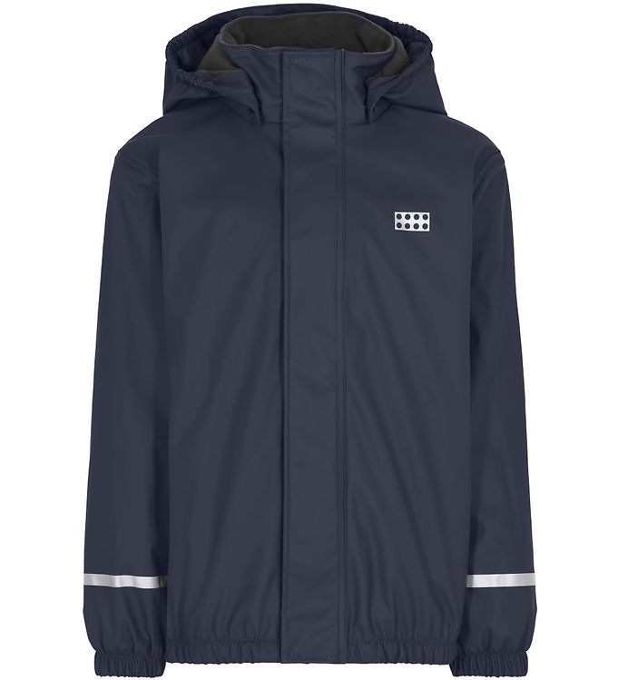 Blå Lego Wear Regnjakke Fleece Lwjipe Navy - LegoÂ® Wear Regntøj  - 5700067897012