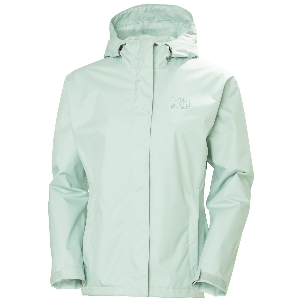 Grøn Helly Hansen Seven Regnjakke Dame Green Mist - Helly Hansen Regntøj