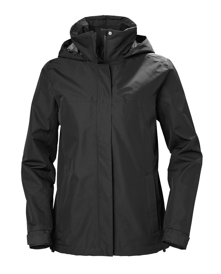Sort Helly Hansen Aden Regnjakke Dame - Helly Hansen Regntøj