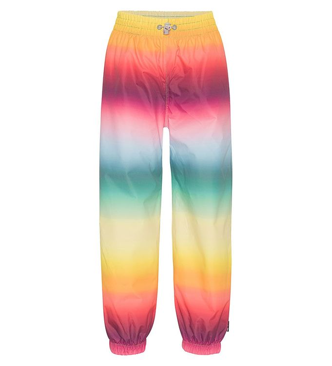 Multifarvet Molo Regnbukser Waits Rainbow Mist - Molo Regntøj  - 5715084281478
