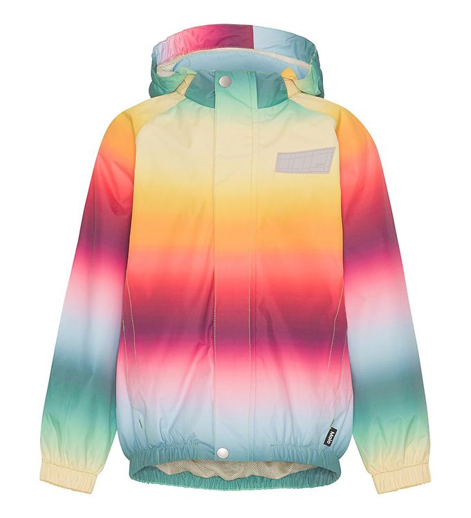 Multifarvet Molo Regnjakke Waiton Rainbow Mist - Molo Regntøj  - 5715084280839