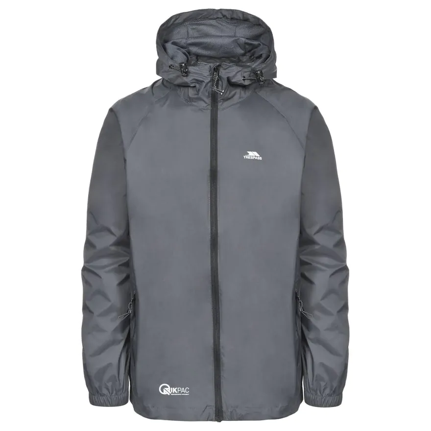 Trespass Qikpac Regnjakke Flint Xxxl - Trespass Regntøj  - 5045274319088