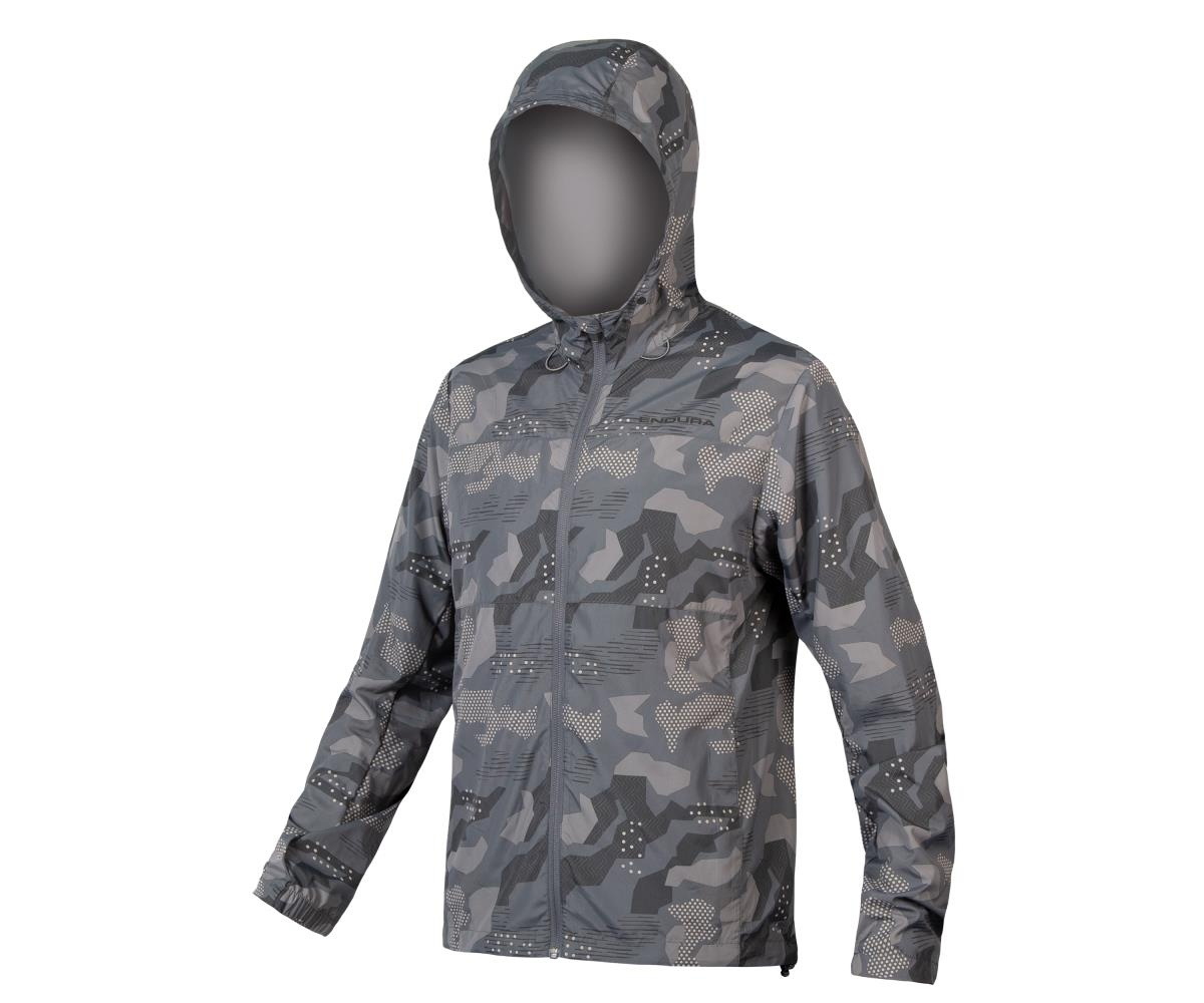 Endura Hummvee Windproof Shell Jacket Greycamo - Endura Regntøj  - 5056286921800