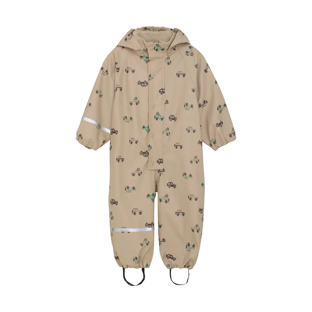 Beige Regndragt Aop 2106 - Celavi Regntøj  - 5713438189258
