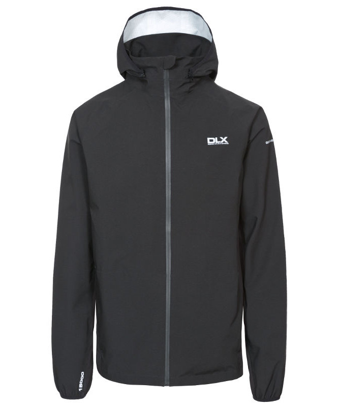 Sort Trespass Hawkings Regnjakke Black - Trespass Regntøj  - 5045274437218